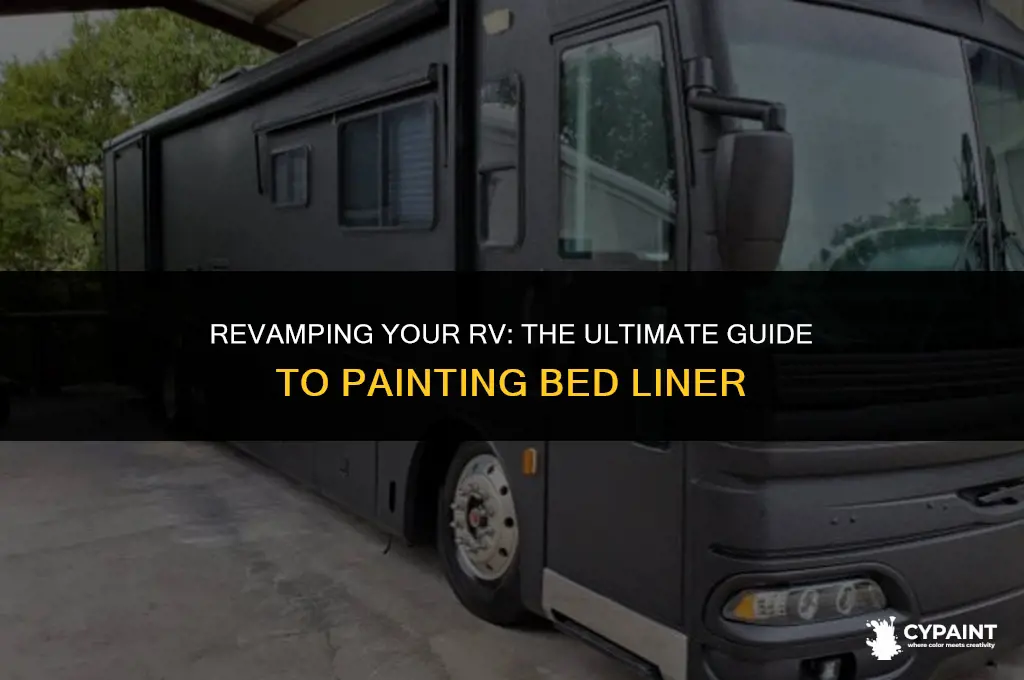 can you paint bed liner on an rv