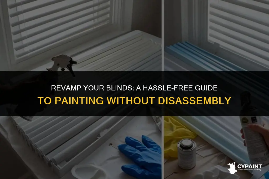 can you paint blinds without taking them apart