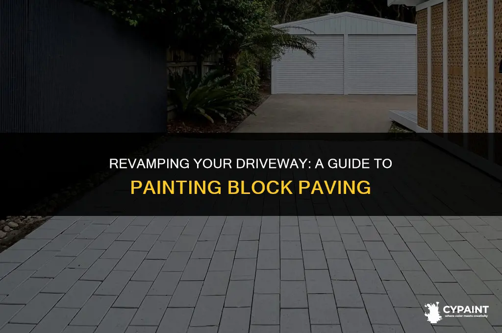 can you paint block paving a different colour