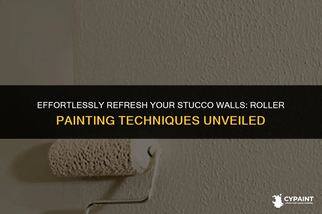 can you paint block stucco with a roller