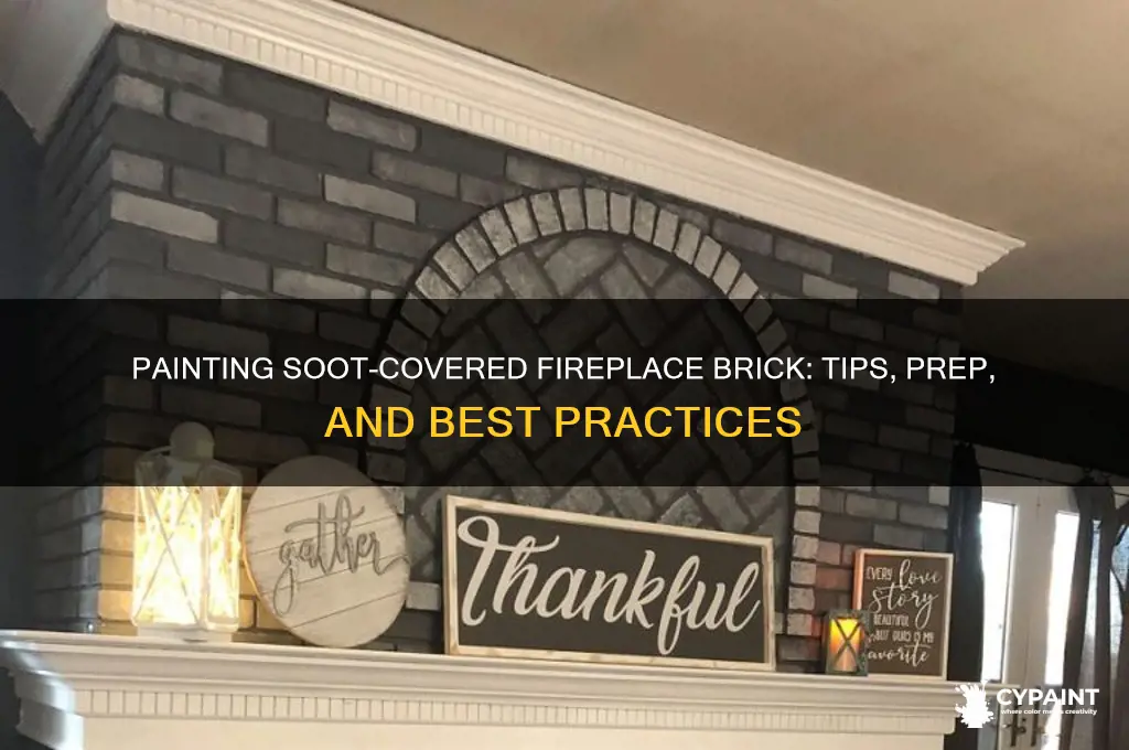 can you paint brick covered in soot in your fireplace