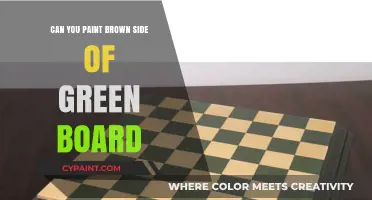 Exploring the Art of Painting: Brown Sides on Green Boards