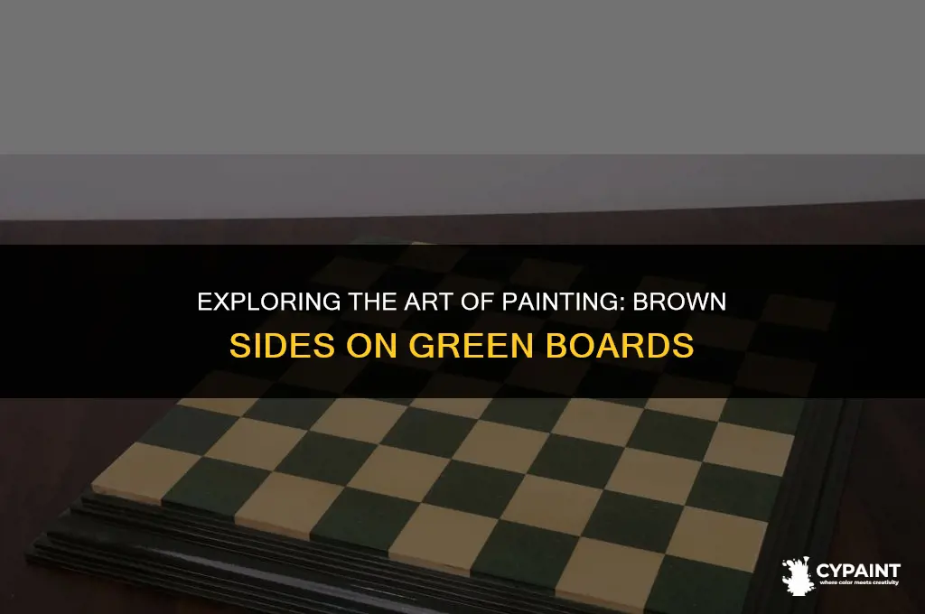 can you paint brown side of green board