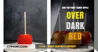 Sweet Transformation: Painting Candy Apples Over Dark Red