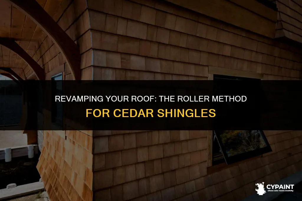 can you paint cedar shingles with a roller