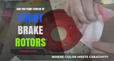 Revamping Your Ride: The Art of Painting Front Brake Rotors