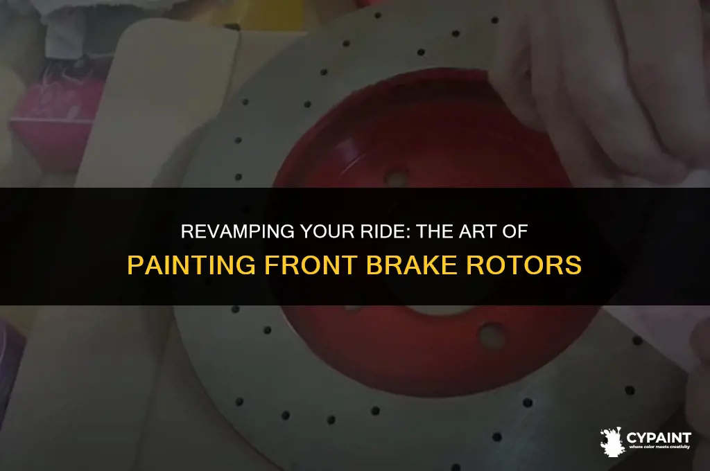 can you paint center of front brake rotors