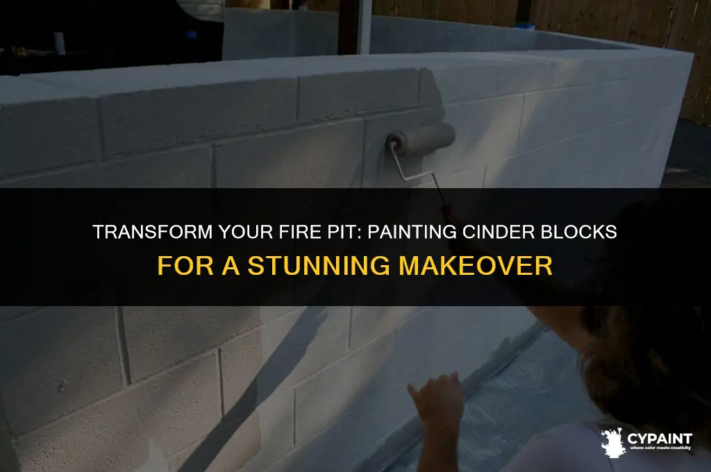can you paint cinder blocks for fire pit