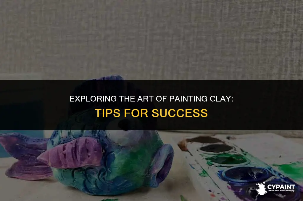 can you paint clay before it