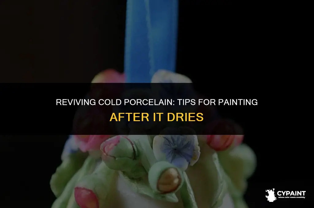 can you paint cold porcelain after it dries