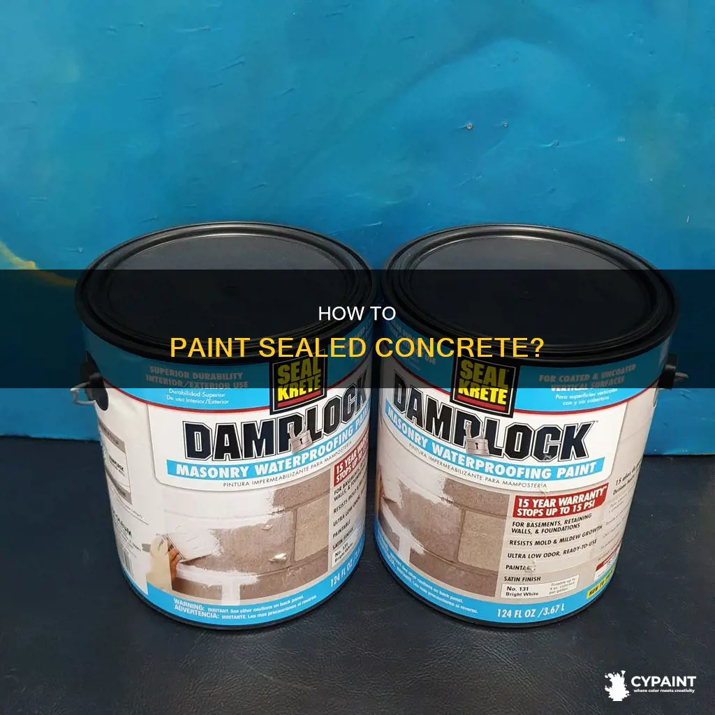can you paint concrete after it has been sealed
