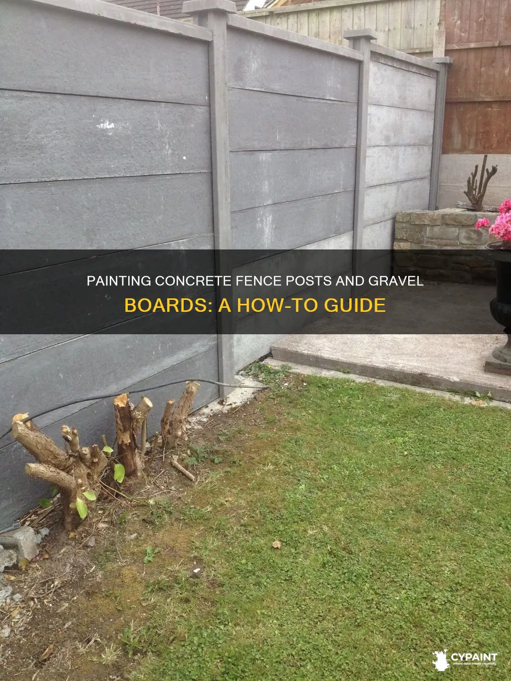 can you paint concrete fence posts and gravel boards