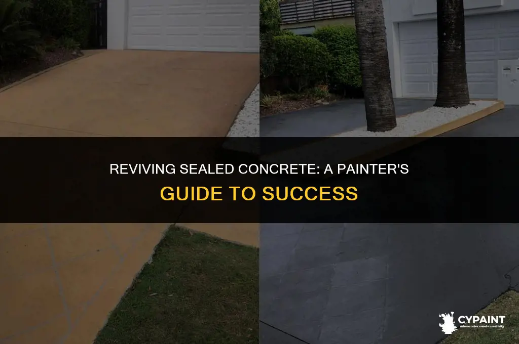 can you paint concrete that has been sealed