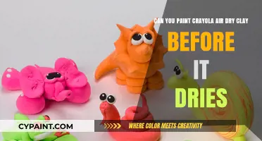 Painting Crayola Air Dry Clay: Tips Before It Dries
