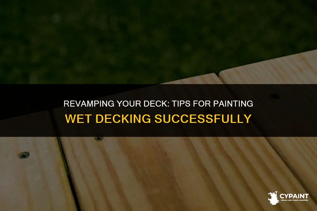 can you paint decking when it
