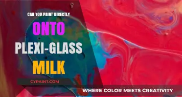 Exploring Artistic Possibilities: Painting Directly on Plexiglass Milk Containers