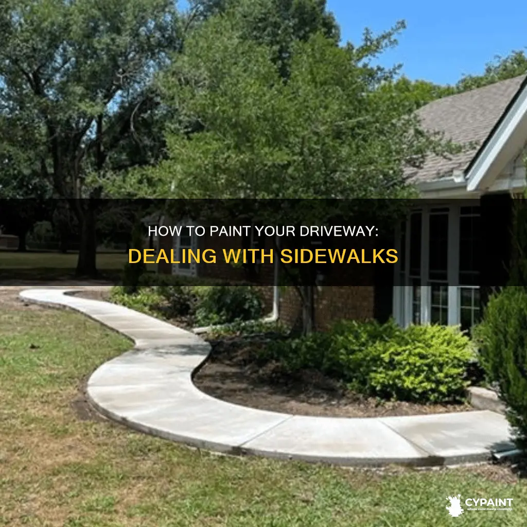 How To Paint Your Driveway: Dealing With Sidewalks | CyPaint