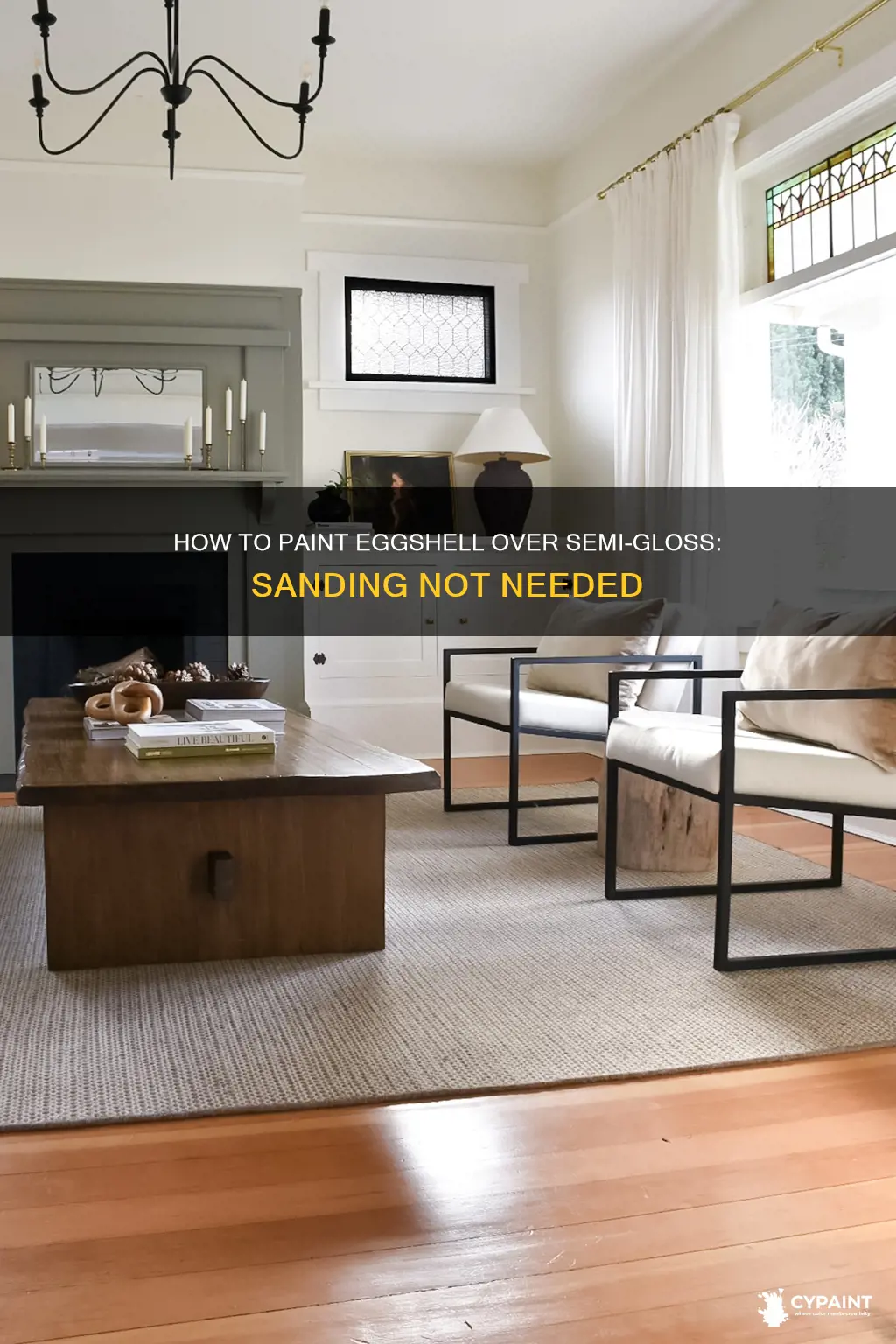 can you paint eggshell over semi gloss without sanding