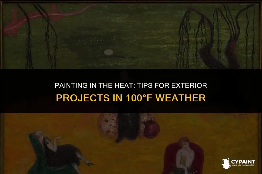 can you paint exterior in 100 degree weather