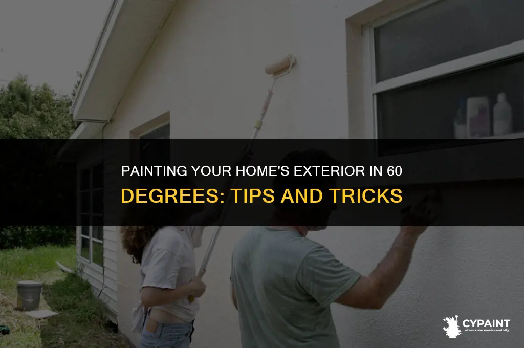 can you paint exterior in 60 degree weather