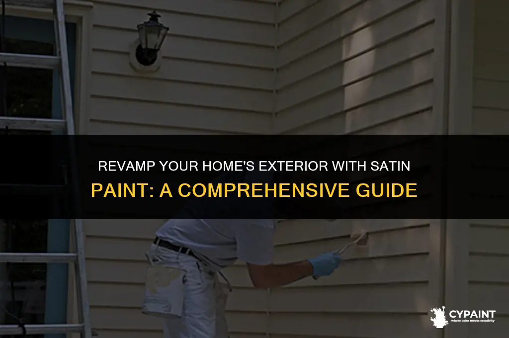 can you paint exterior with satin paint paint