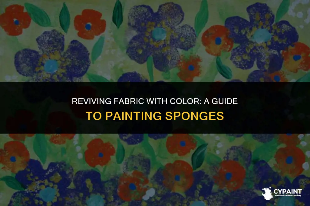 can you paint fabric pain on a sponge