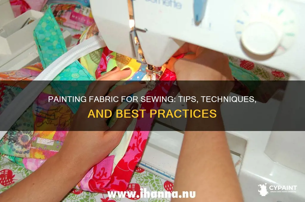 can you paint fabric that is going to be sewn