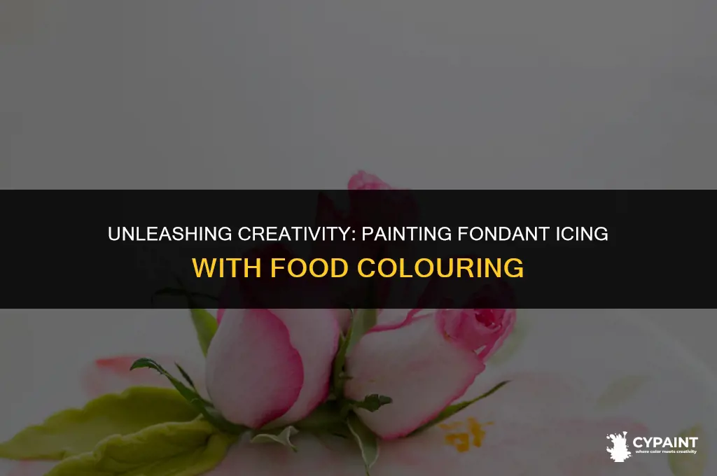 can you paint fondant icing with food colouring