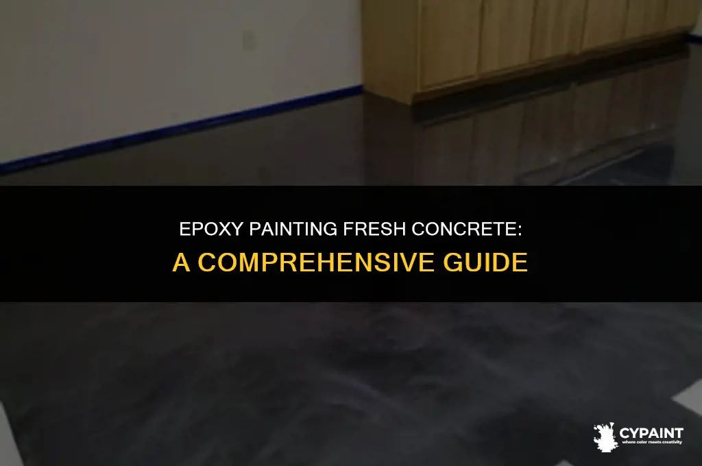 can you paint fresh concrete with epoxy paint
