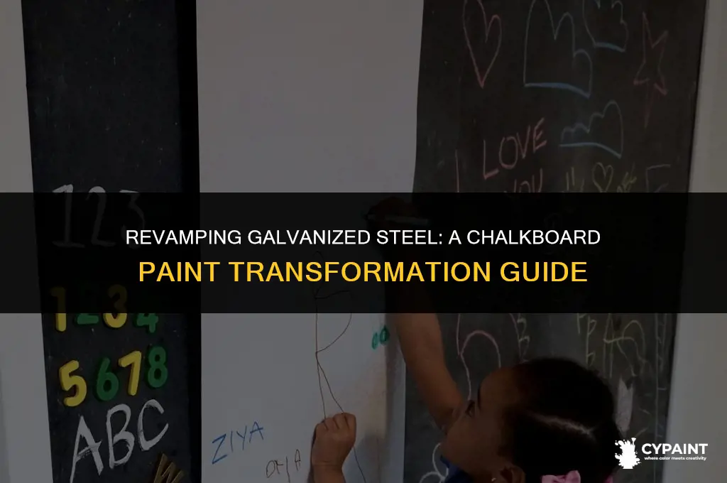 can you paint galvanized steel with chalkboard paint
