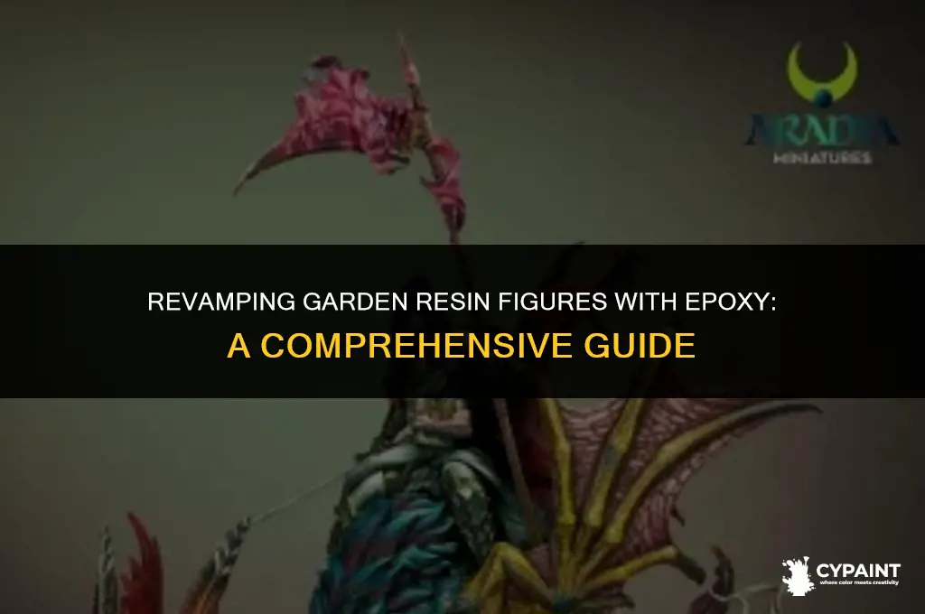 can you paint garden resin figures with epoxy