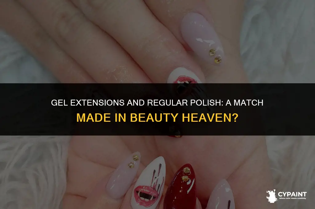 can you paint gel extensions with regular polish