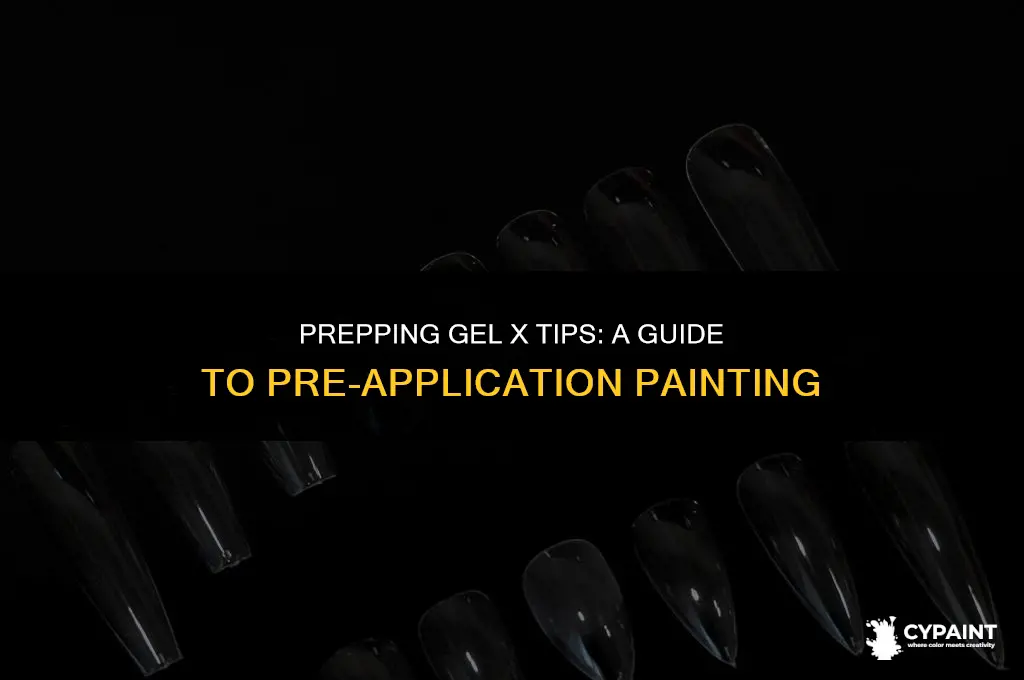 can you paint gel x tips before applying