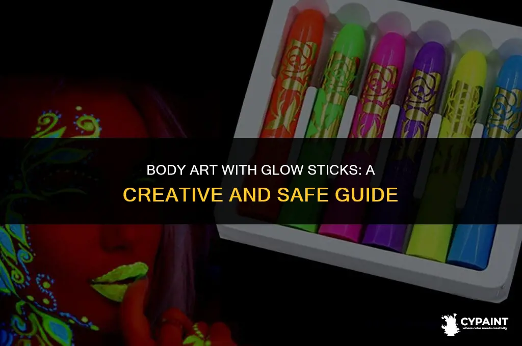 can you paint glow sticks on your body