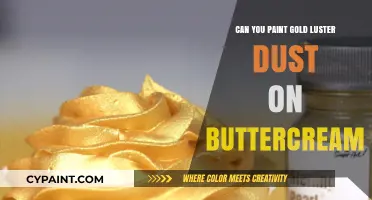 Edible Elegance: Painting Gold Luster Dust on Buttercream