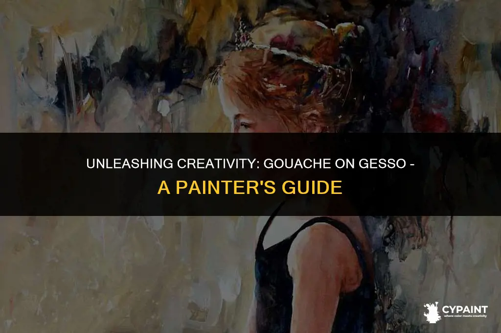 can you paint gouache on top of gesso