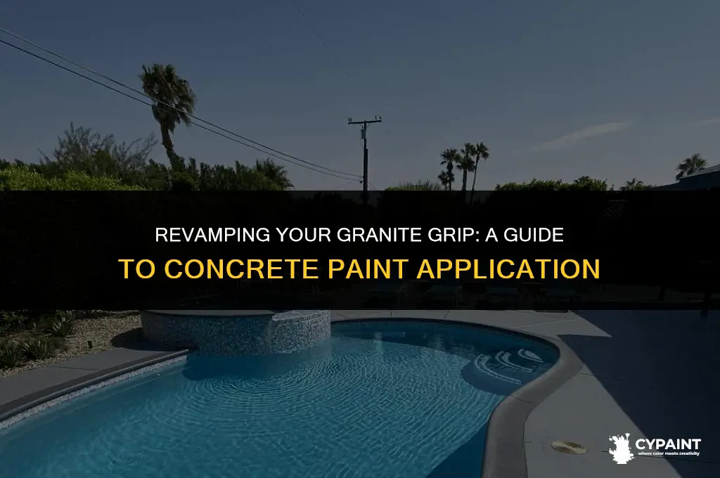 can you paint granite grip with concrete paint