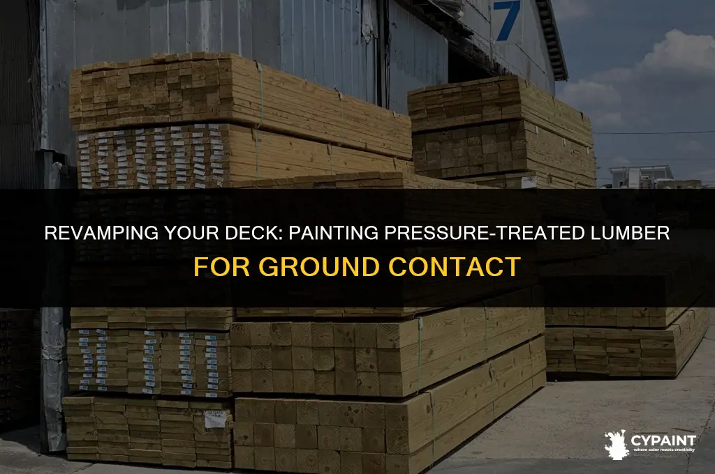 can you paint ground contact pressure treated lumber