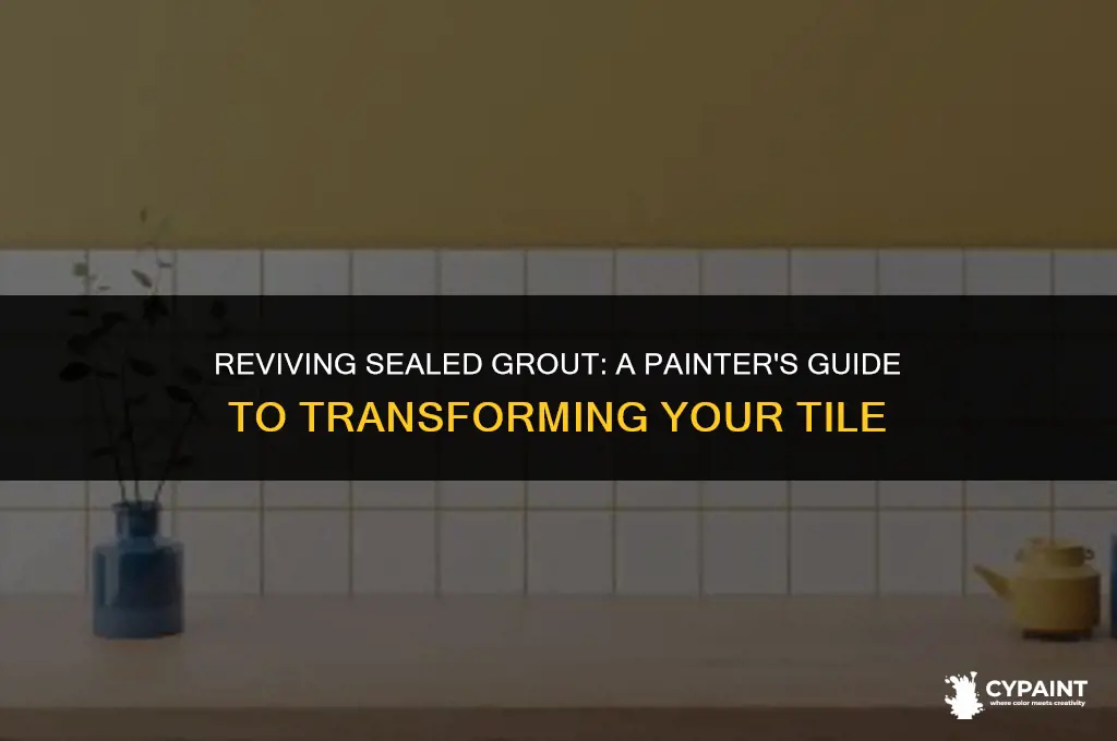 can you paint grout that has been sealed
