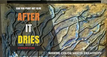 Reviving Creativity: Painting Over Dried Hot Glue for a Fresh Look