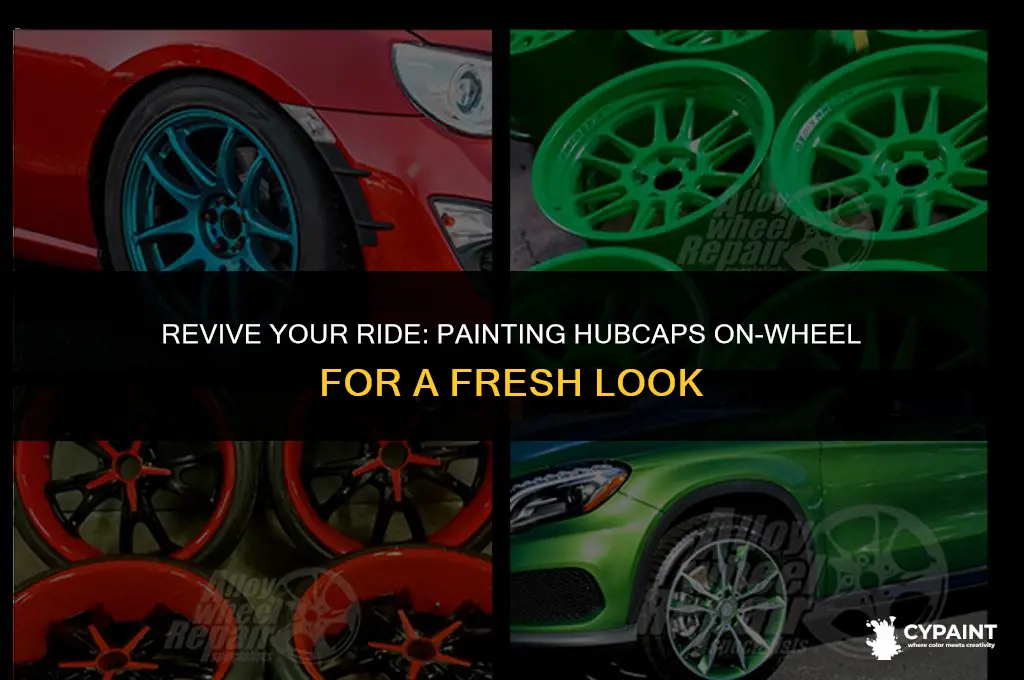 can you paint hub caps still on wheel