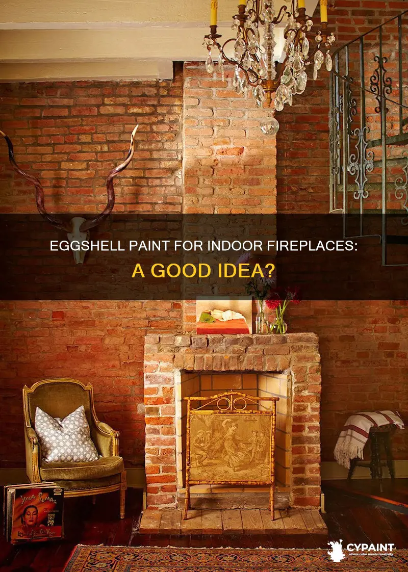 can you paint idoor fireplace with normal eggshell paint