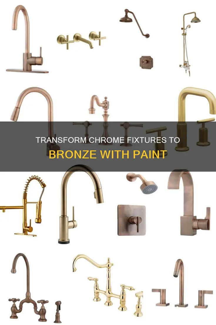 can you paint in bronze your chrome bathroom fixtures