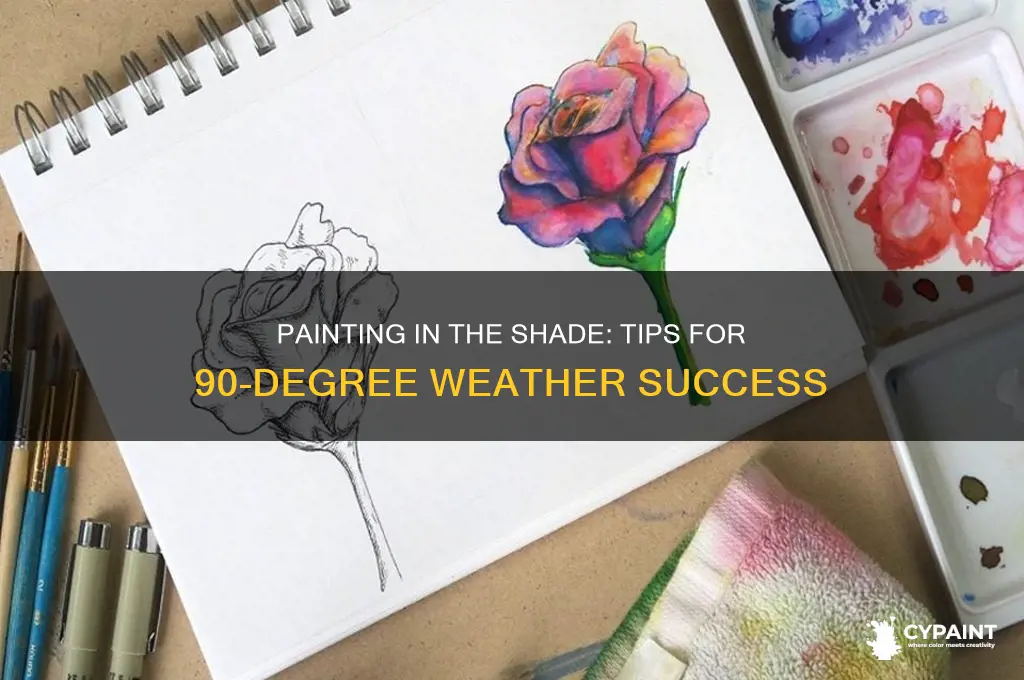 can you paint in the shade when its 90 degrees