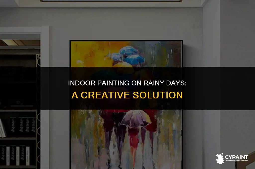 can you paint indoors on a rainy day