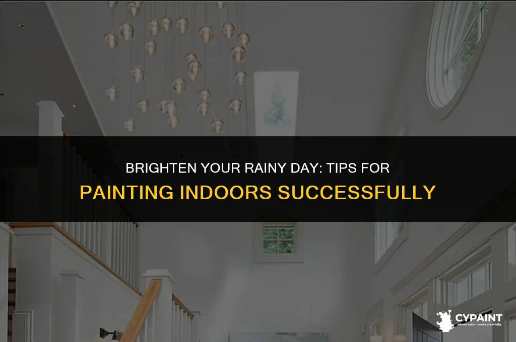 can you paint inside on a rainy day