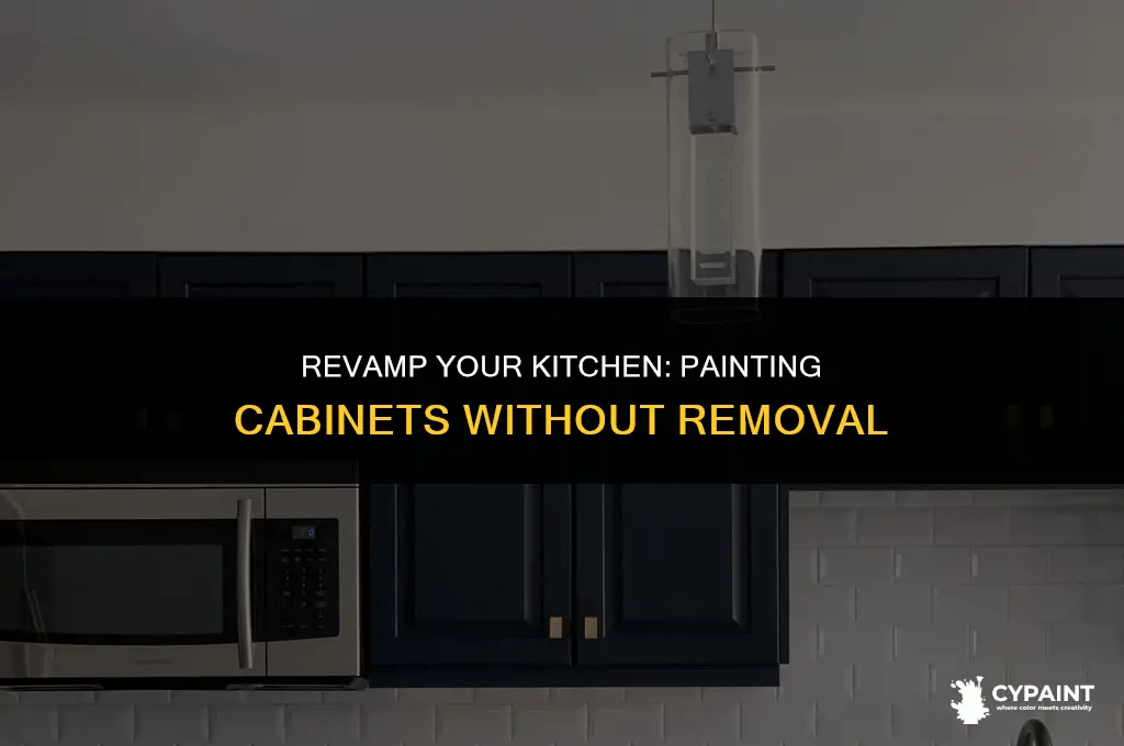 can you paint kitchen without taking them down