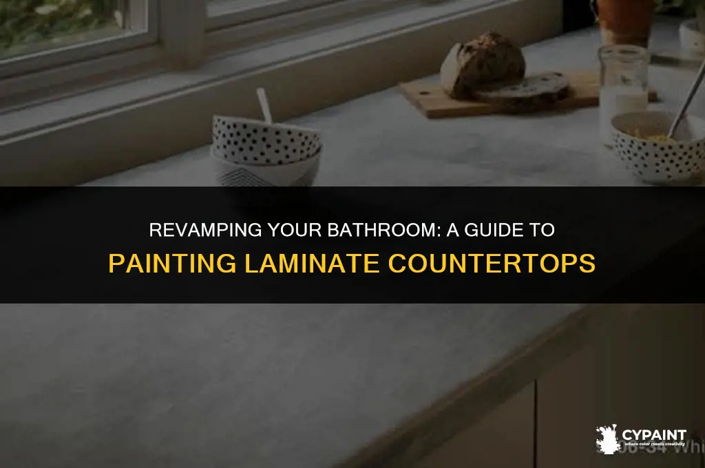 can you paint laminate countertops in the bathroom