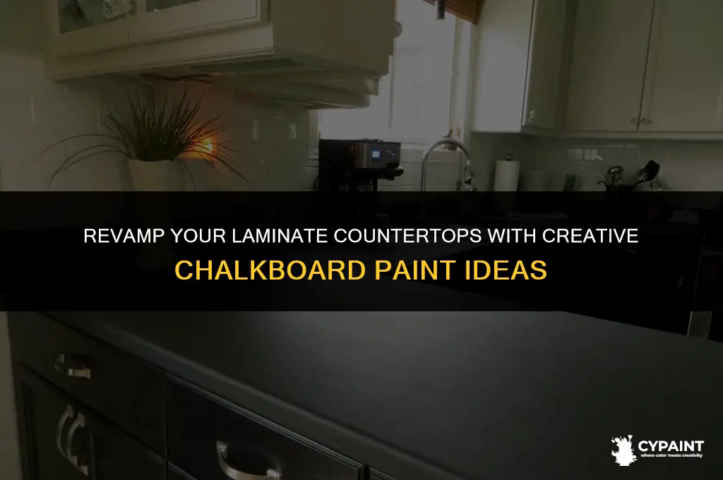 can you paint laminate countertops with chalkboard paint