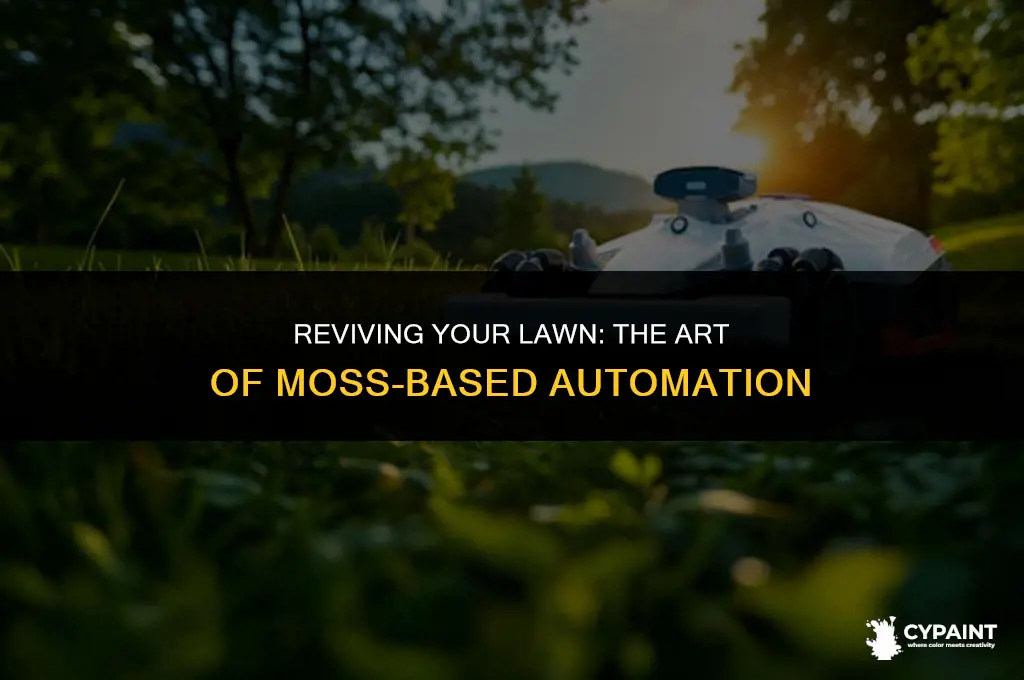 can you paint lawn automent made of moss